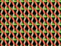 Geometric seamless pattern with hypnotic triangles Royalty Free Stock Photo