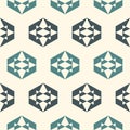 Geometric seamless pattern. Minimal print. Repeated stars motif ornament. Simple geo shapes background Royalty Free Stock Photo