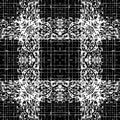 Geometric Seamless Pattern. Modern Ornamental Plaid Background. Vector Repeat Textured Backdrop. Geometry Tartan Checkered