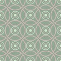Geometric seamless pattern. Olive green background with pale pink elements Royalty Free Stock Photo