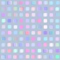 Geometric seamless pattern with pastel colorful overlapping squares and teals Royalty Free Stock Photo