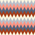 Geometric seamless pattern of polyline multi-colored stripes