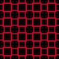 Geometric seamless pattern. Red and black abstract background with square elements Royalty Free Stock Photo