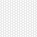 Geometric seamless pattern. Repeating hexagon lattice. Repeated black honeycomb isolated on white background. Modern abstract Royalty Free Stock Photo