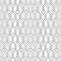 Geometric seamless pattern. Repeating hexagon lattice. Repeated black line isolated on white background. Modern abstract design Royalty Free Stock Photo