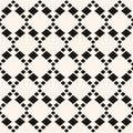 Geometric seamless pattern with rhombuses in diagonal grid. Royalty Free Stock Photo