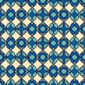 Geometric seamless pattern. Seamless pattern. Cream blue background