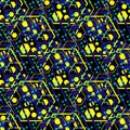 Geometric seamless pattern sport dark background