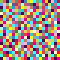 Geometric seamless pattern of square, abstract background. Checkered design, bright multicolored squares. For the Royalty Free Stock Photo