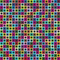 Geometric seamless pattern of square, abstract background. Checkered design, bright multicolored squares. For the Royalty Free Stock Photo