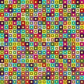 Geometric seamless pattern of square, abstract background. Checkered design, bright multicolored squares. For the Royalty Free Stock Photo