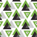 Geometric seamless pattern with triangles. Colorful abstract background. Repeating texture. Royalty Free Stock Photo