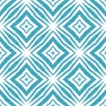 Geometric seamless pattern. Turquoise