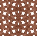 Geometric seamless pattern, vector trendy vintage tiling endless background.