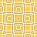 Geometric seamless pattern. Yellow gray and white colored background Royalty Free Stock Photo