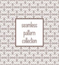 Geometric Seamless Patterns., pattern swatches included for coreldraw user, Royalty Free Stock Photo