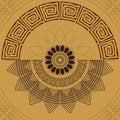 Geometric seamless X pattern. Decorative Mandala elements.