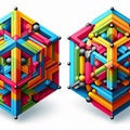 geometric sequences exponential Generative ai for illustratio