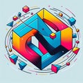 geometric sequences exponential Generative ai for illustratio