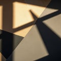 Strong sunlight casts angled shadows, adding depth and contrast Royalty Free Stock Photo