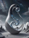 Klein Bottle in Dreamy Abstract Space