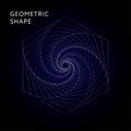 Geometric Shape Vector Graphic Illustration Gradient Royalty Free Stock Photo