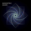Geometric Shape Vector Graphic Illustration Gradient Royalty Free Stock Photo