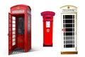 Isolated london red tlephone box Royalty Free Stock Photo