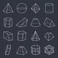 Geometric Shapes Collection Vector Illustration Royalty Free Stock Photo