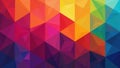 Geometric shapes creating a repeating, diverse color sequence , abstract pattern, abstract, vibrant Royalty Free Stock Photo