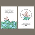 Geometric Shapes Hipster Card Templates