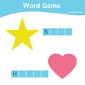 Word game worksheet