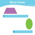 Word game worksheet