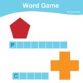 Word game worksheet