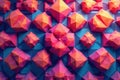 Geometric shapes in repeating sequence, forming a structured visual motif , motif, symmetry Royalty Free Stock Photo