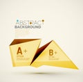 Geometric shapes with sample text. Abstract Royalty Free Stock Photo