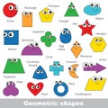 Geometric shapes set. Royalty Free Stock Photo