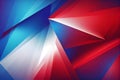 Abstract background for design in a beautiful red, white and blue gradient.