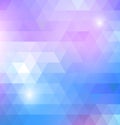 Geometric shining pattern with triangles Royalty Free Stock Photo