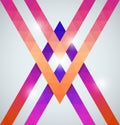 Geometric shining pattern with triangles Royalty Free Stock Photo