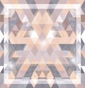 Geometric shining pattern with triangles Royalty Free Stock Photo