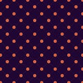 Geometric Simple Minimalist Connecting Dot Pattern. Violet And Pumpkin Yellow Color Dot Pattern