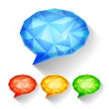 Geometric Speech Bubbles Royalty Free Stock Photo