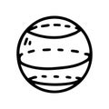 geometric sphere line vector doodle simple icon Royalty Free Stock Photo