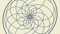 Geometric spiral pattern, abstract and modern design element vector design Generative AI Royalty Free Stock Photo