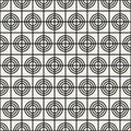 Geometric square minimal target graphic vector pattern Royalty Free Stock Photo