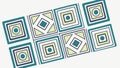 Geometric Square Pattern: Modern Abstract Design Vector Art, vector design Generative AI Royalty Free Stock Photo