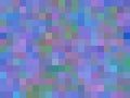 Geometric square pixel pattern abstract in purple blue pink Royalty Free Stock Photo