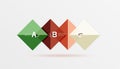 Geometric square and triangle template Royalty Free Stock Photo