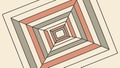 Geometric Square Tunnel with Optical Illusion, vector design Generative AI Royalty Free Stock Photo